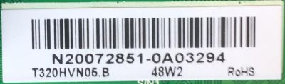 KIT DE TARJETAS PARA SMART TV VIZIO / MAIN FUENTE 60103-00625 / TPD.MT5581T.PB759 / N20072851-0A03294 / 4300054011 / T-CON 55.32T42.C38 / 32T42-C0K CTRL / 5532T42C38 / PANEL BOEI320WU1 / DISPLAY T320HVN05.B / MODELO D32F-G4 LBVAQP - Imagen 4